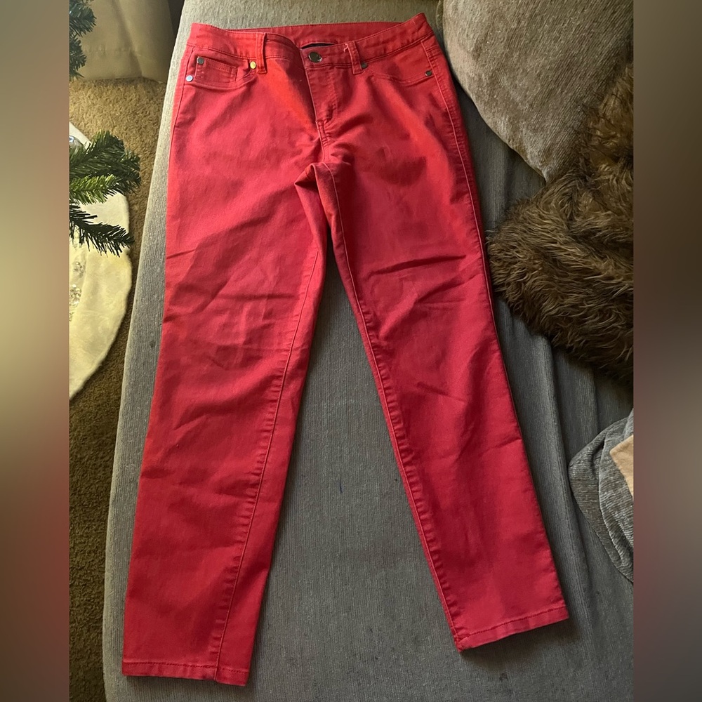 Women's Red Jeans